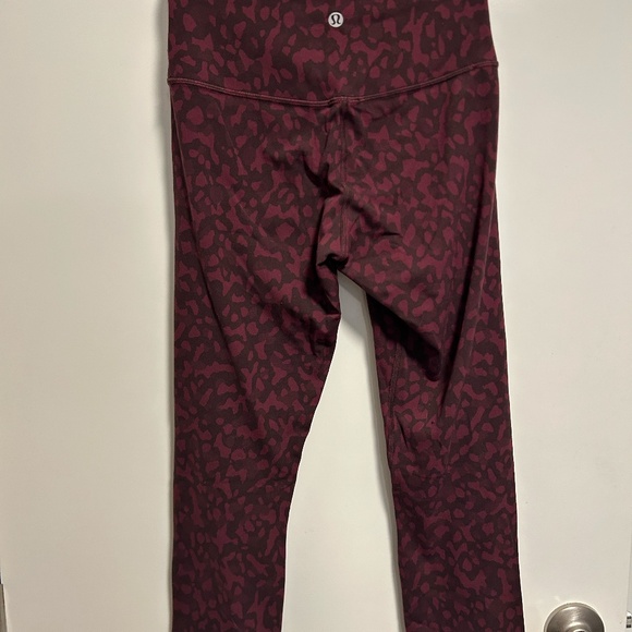 Lululemon Align Crop *21" Formation Camo Dark Adobe Multi - Picture 4 of 5